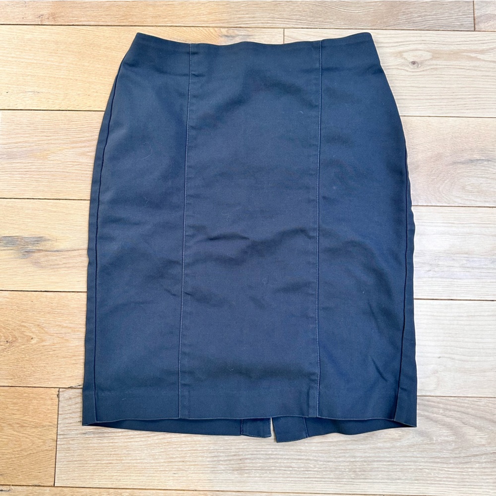 Van Heusen Dark Gray Pencil Skirt